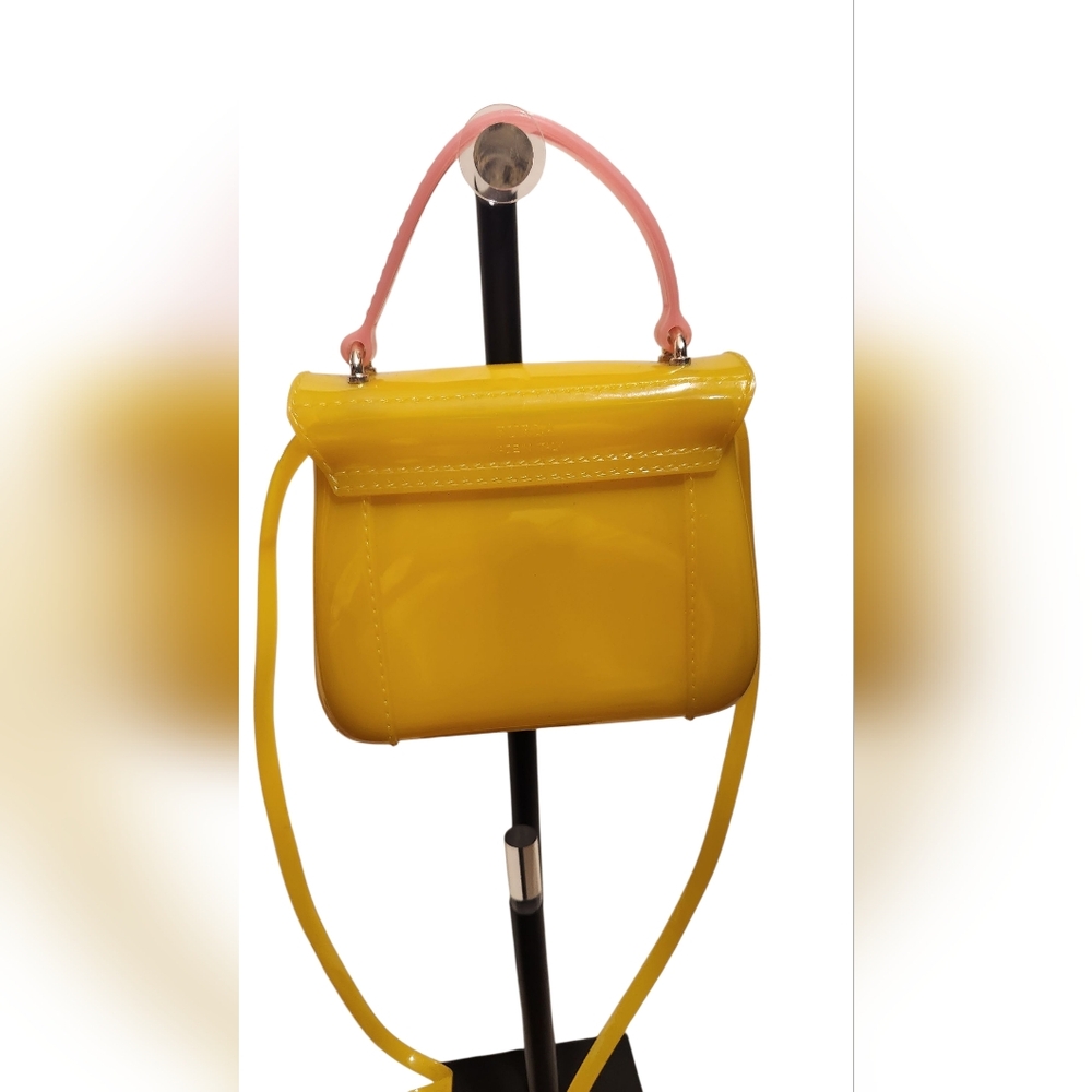 Furla Mini Jelly Yellow and Pink Women's Bag - Picture 2 of 5